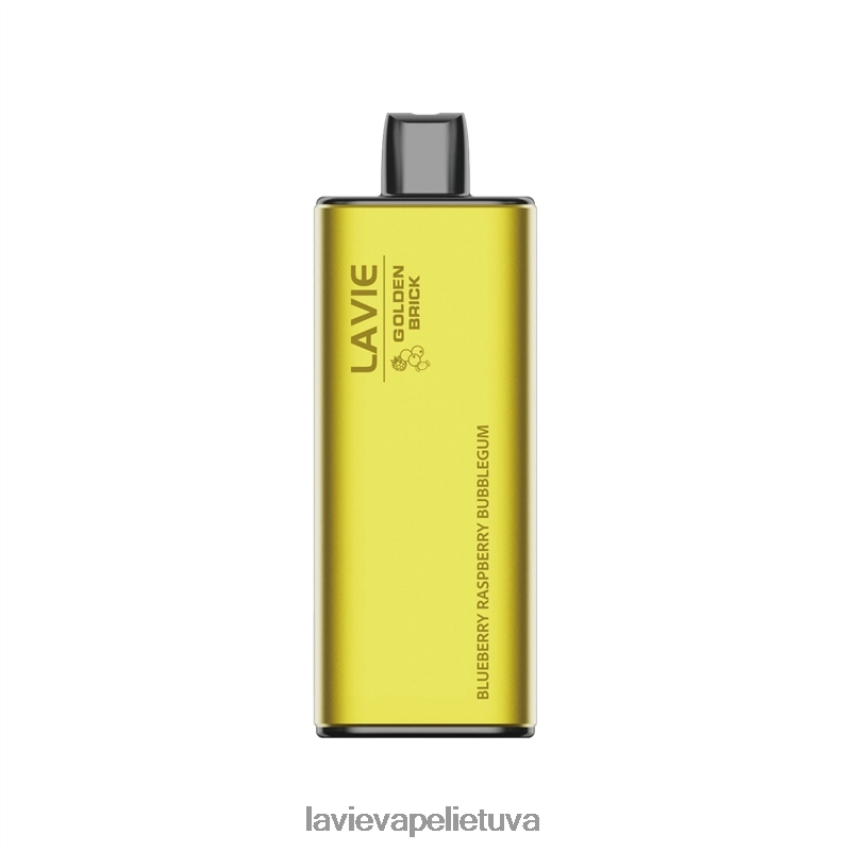 N226RV55 Lavie Vape Lietuva | mėlynių aviečių burbuliukai LAVIE GOLDEN BRICK 10000 išpūtimų