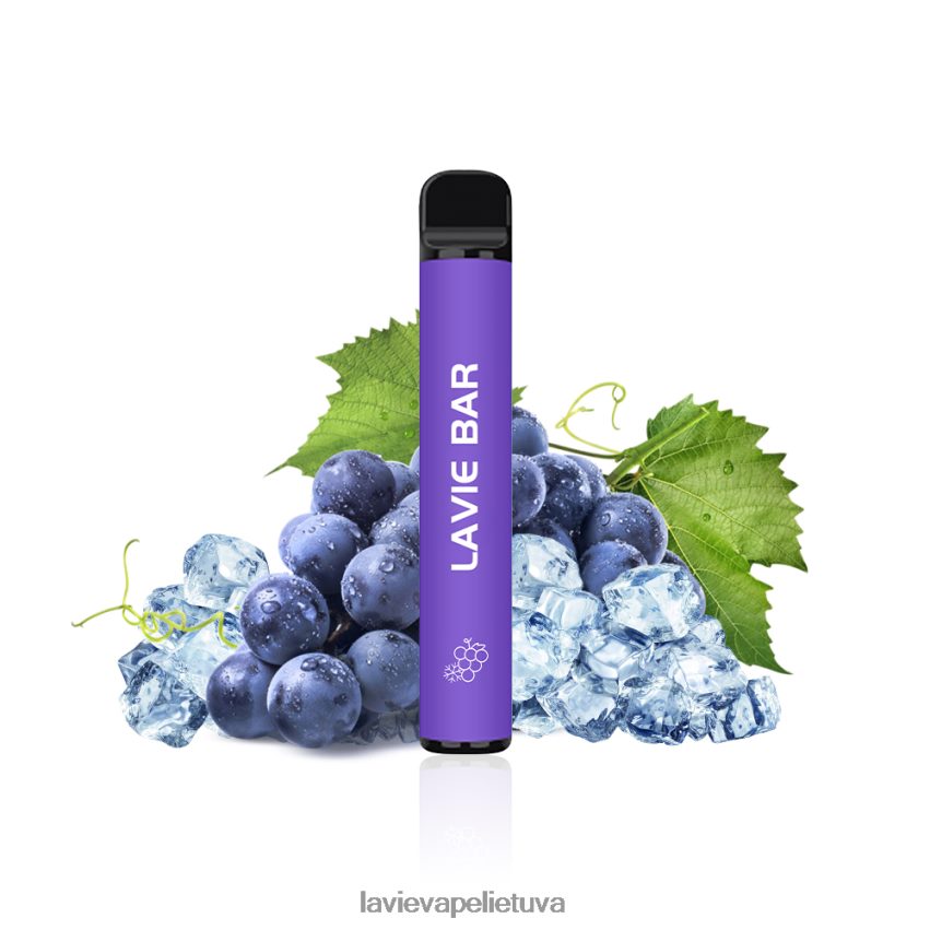 N226RV322 Lavie Vape Kaina | vynuogių ledas LAVIE BAR 2% versija 800 pūtimų